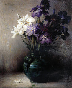  John Ferguson Weir Japanese Iris - Six Varieties - Art Print