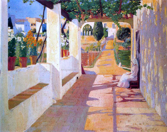  Santiago Rusinol Prats Jardin - Art Print