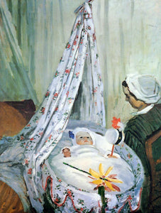  Claude Oscar Monet Jean Monet in His Cradle - Art Print