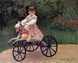  Claude Oscar Monet Jean Monet on His Horse Tricycle - Art Print
