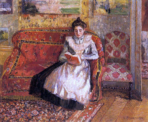  Camille Pissarro Jeanne Reading - Art Print