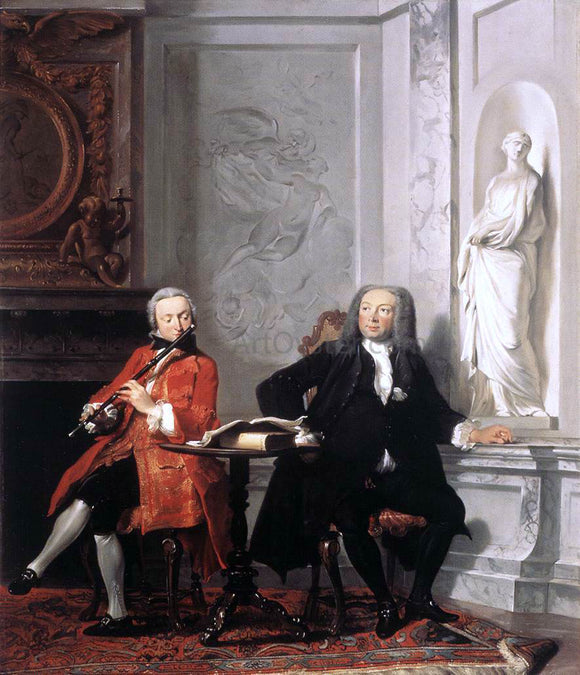  Cornelis Troost Jeronimus Tonneman and his Son - Art Print