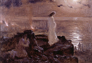  Antonio Munoz Degrain Jesus en el Lago Tiberiades (Boceto) - Art Print