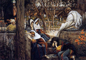  James Tissot Jesus at Bethany - Art Print