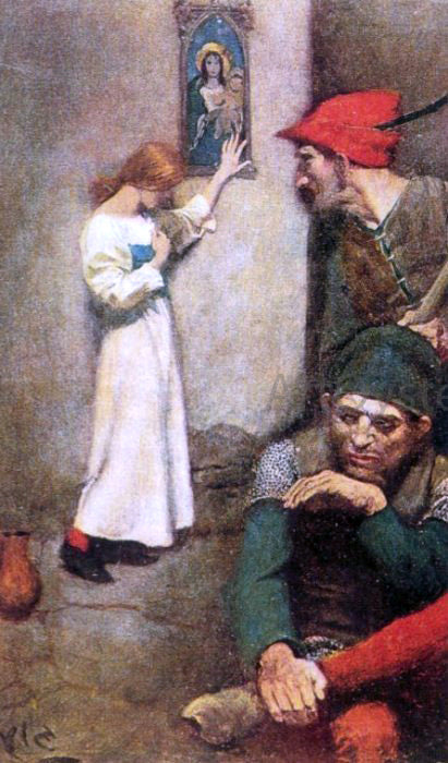  Howard Pyle Joan of Arc in Prison - Art Print