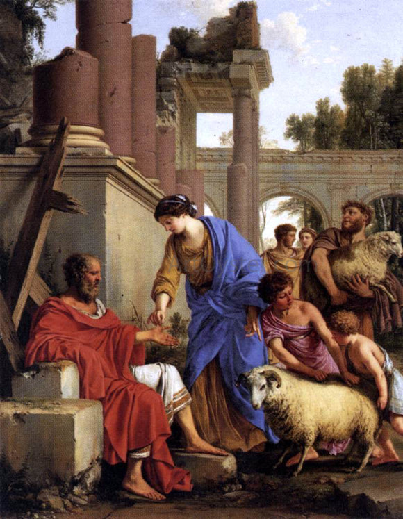  Laurent De La Hire Job Restored to Prosperity - Art Print