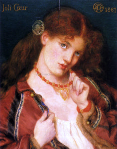  Dante Gabriel Rossetti Joli Coeur (also known as French for) - Art Print