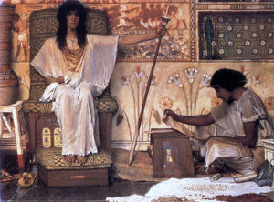  Sir Lawrence Alma-Tadema Joseph, Overseer of Pharaoh's Graneries - Art Print