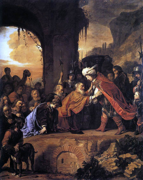  Salomon De Bray Joseph Receives His Father and Brothers in Egypt - Art Print