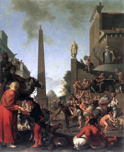  Bartholomeus Breenbergh Joseph Selling Wheat to the People - Art Print