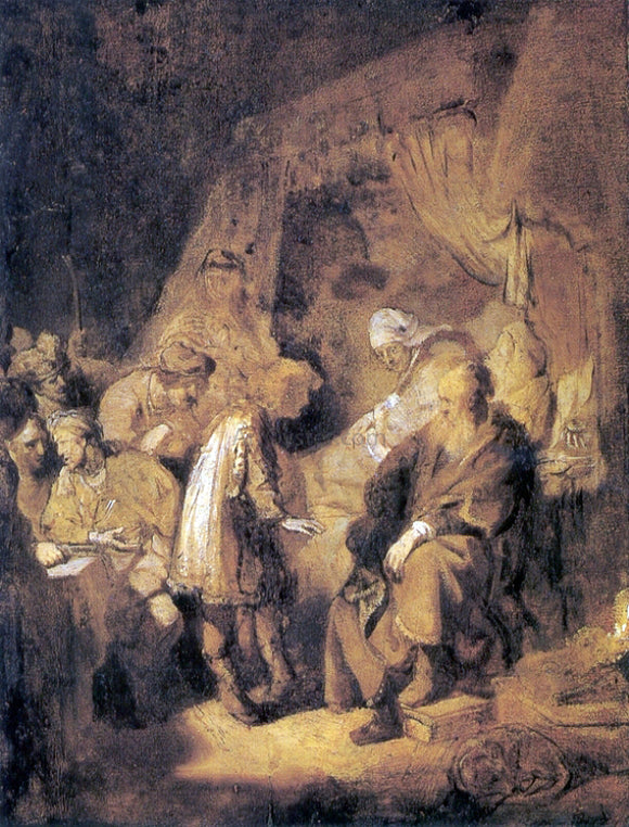  Rembrandt Van Rijn Joseph Tells his Dreams - Art Print