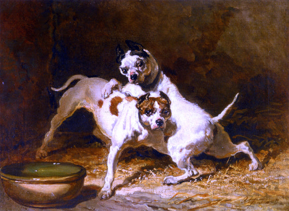  Alfred De Dreux Jouant Devant Une Ecuelle - Art Print