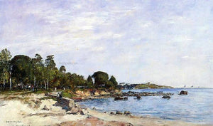  Eugene-Louis Boudin Juan-les-Pins, the Bay and the Shore - Art Print