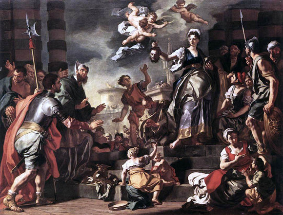  Francesco Solimena Judith with the Head of Holofernes - Art Print