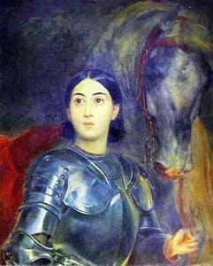 Karl Pavlovich Brulloff Juliet Tittoni as Jeanna D'Ark - Art Print