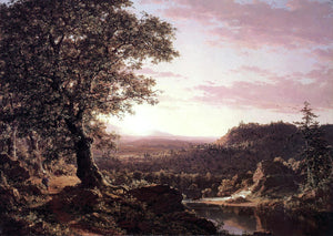 Frederic Edwin Church July Sunset, Berkshire County, Massachusetts - Art Print