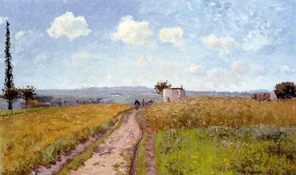  Camille Pissarro June Morning, View over the Hills over Pontoise - Art Print