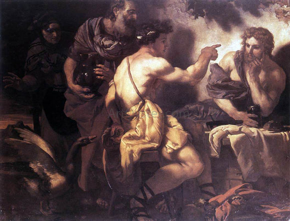  Johann Karl Loth Jupiter and Mercury at Philemon and Baucis - Art Print