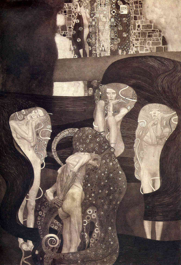  Gustav Klimt Jurisprudence Final State - Art Print