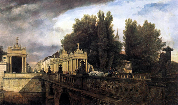  Eduard Gaertner Konigsbrucke and Konigskolonnade - Art Print