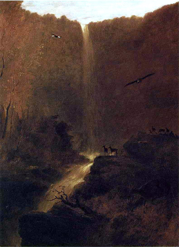  Robert Walter Weir Katterskill Falls, New York - Art Print