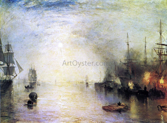  Joseph William Turner Keelmen Heaving in Coals by Night - Art Print