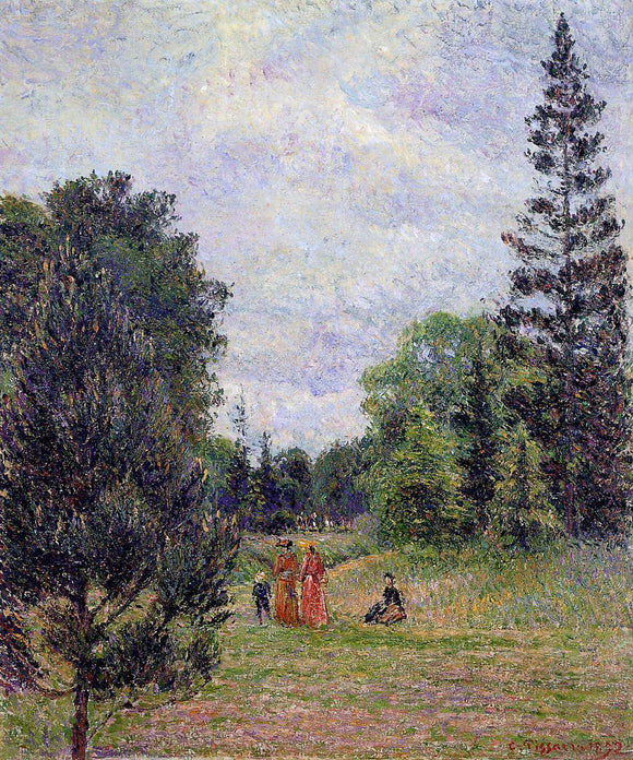  Camille Pissarro Kew Gardens, Crossroads near the Pond - Art Print