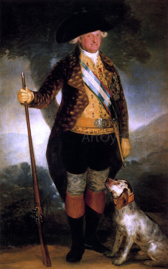  Francisco Jose de Goya Y Lucientes King Carlos IV in Hunting Costume - Art Print