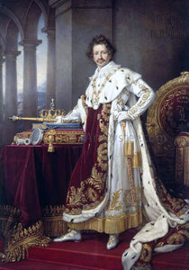  Joseph Karl Stieler King Ludwig I in his Coronation Robes - Art Print