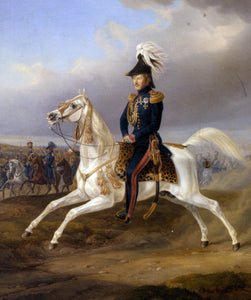  Albrecht Adam King William I of Wurttemberg on Horseback - Art Print