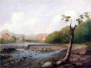  George Henry Durrie Kinney Town Dam, Seymour, Connecticut - Art Print