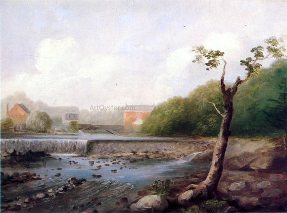  George Henry Durrie Kinney Town Dam, Seymour, Connecticut - Art Print