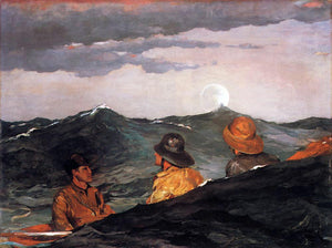  Winslow Homer Kissing the Moon - Art Print