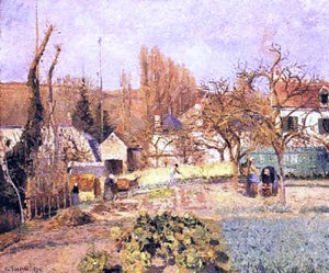  Camille Pissarro Kitchen Garden at the Hermitage, Pontoise - Art Print