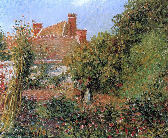  Camille Pissarro Kitchen Garden in Eragny, Afternoon - Art Print
