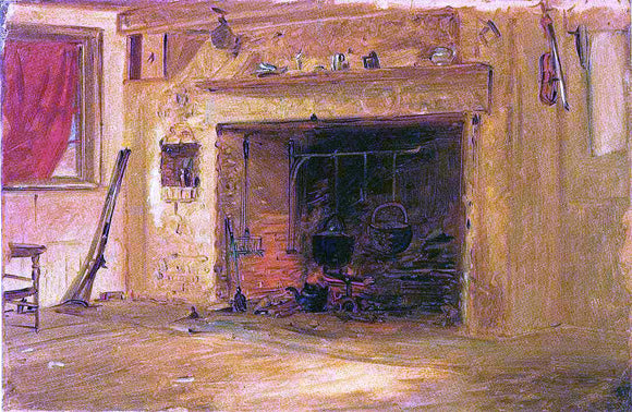  William Sidney Mount Kitchen in the Mount House, Stony Brook - Art Print