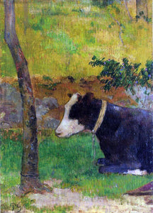  Paul Gauguin Kneeling Cow - Art Print