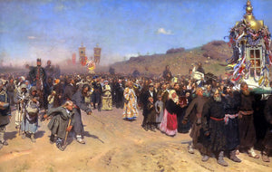  Ilia Efimovich Repin Krestny Khod (Religious Procession) in Kursk Gubernia - Art Print