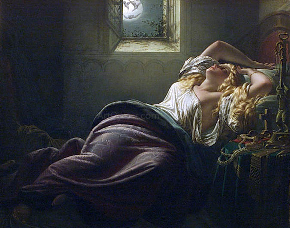  Heinrich Schwemminger Kriemhild's Dream of the Falcon - Art Print
