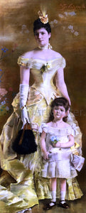  Alfred Emile Leopold Stevens La Baronne de Bonhome - Art Print
