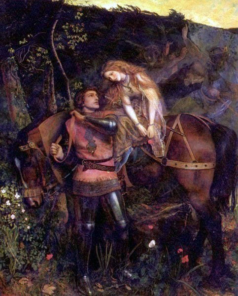  Arthur Hughes La Belle Dame Sans Merci - Art Print