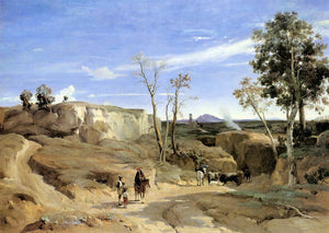  Jean-Baptiste-Camille Corot La Cervara, the Roman Countryside - Art Print