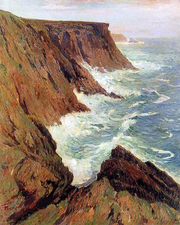  Henri Moret La Cote Sauvage, Croix - Art Print