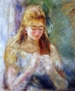  Pierre Auguste Renoir La Couseuse - Art Print