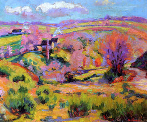  Armand Guillaumin La Creuse Landscape, Spring - Art Print