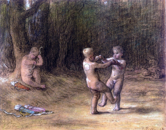  Jean-Francois Millet La Danse des Amours - Art Print