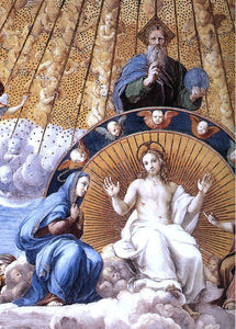  Raphael La Disputa (detail 12) (Stanza della Segnatura) - Art Print