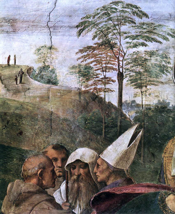  Raphael La Disputa (detail 4) (Stanza della Segnatura) - Art Print