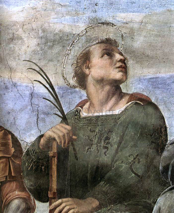 Raphael La Disputa (detail 5) (Stanza della Segnatura) - Art Print