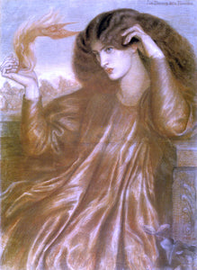  Dante Gabriel Rossetti La Donna della Fiama - Art Print